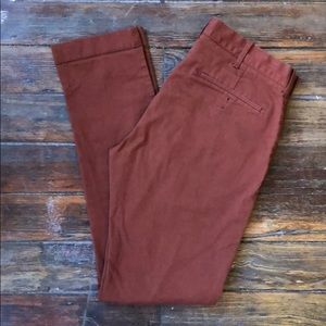 J.CREW Slim Flex Pants (32W x 34L) - Maroon